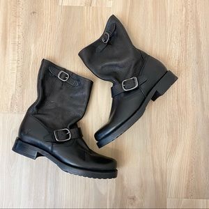 Frye Veronica Short Biker Leather Boots